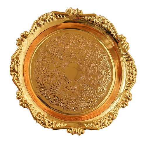 Vassoio decorativo dorato