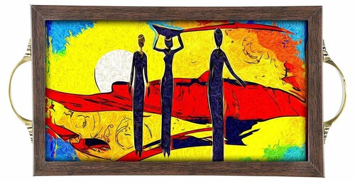 Vassoio decorativo legno - vassoio, in